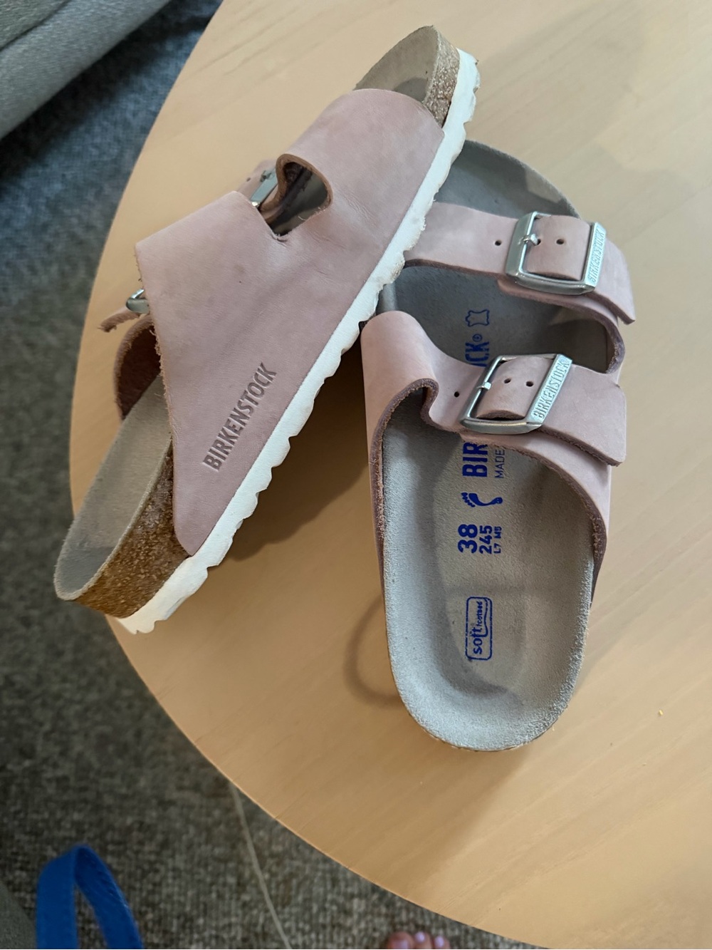 Birkenstock Arizona Sandals in Light Pink - Picture 1 of 3